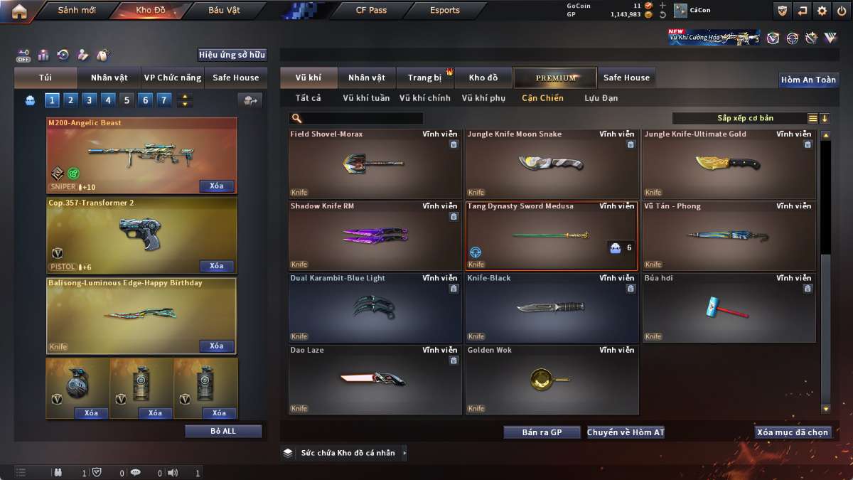 shop acc cf uy tin gia re